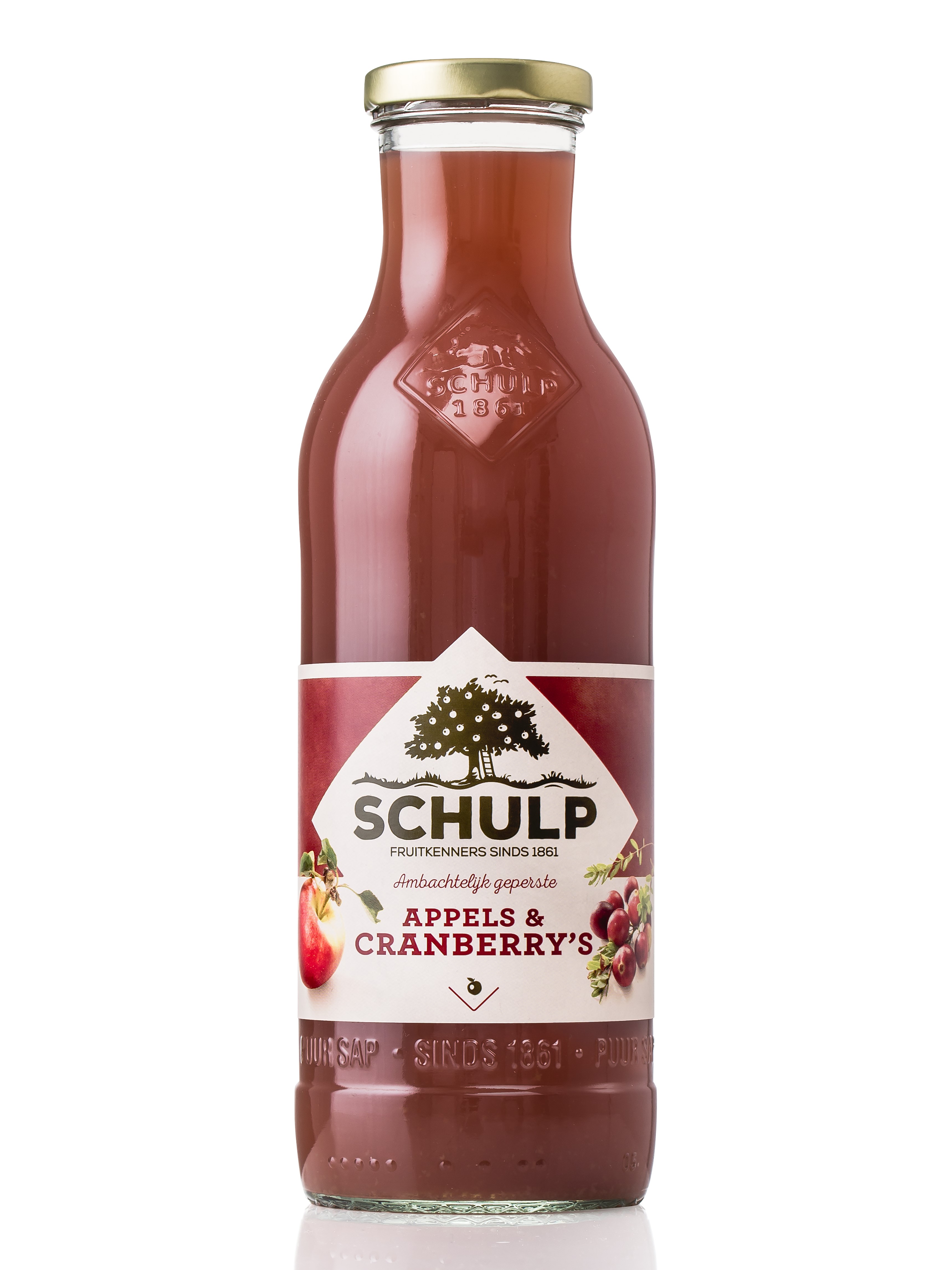 Schulp Appel Cranberrysap 0.75L - JanBax